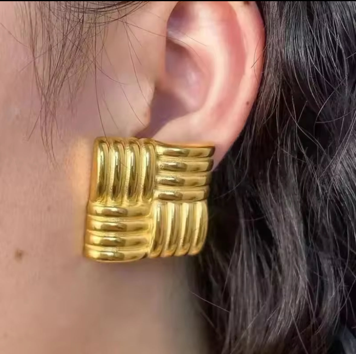 Statement Gold Earrings