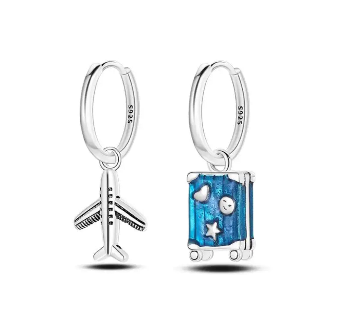 Fun Mismatch Sterling Silver Earrings