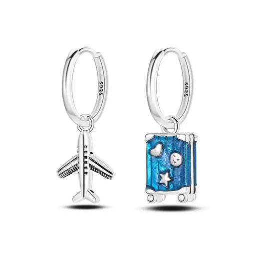 Fun Mismatch Sterling Silver Earrings