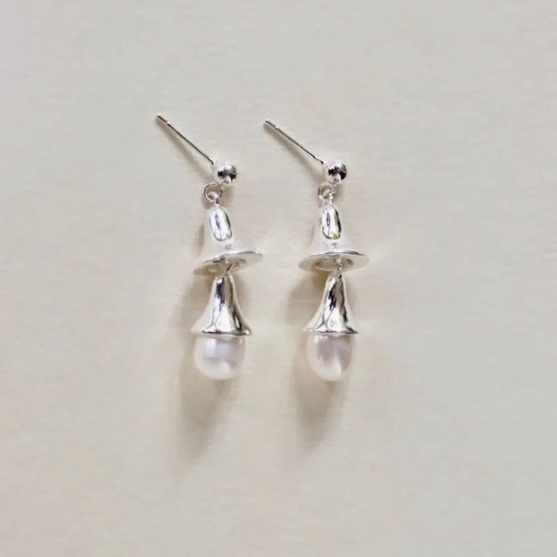 Belle Drop Silver Earrings