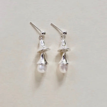 Belle Drop Silver Earrings