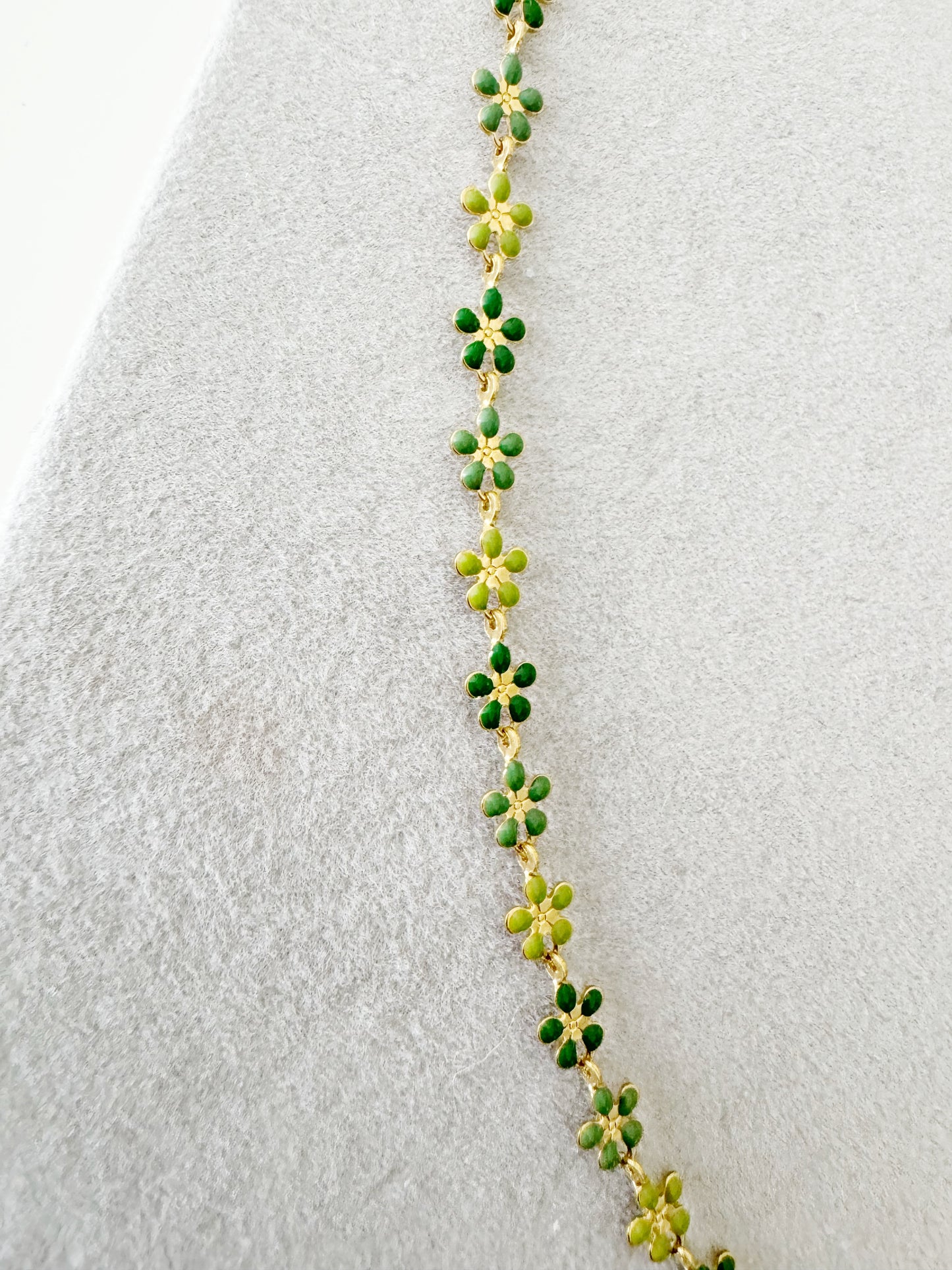 Reversible Daisy Gold Necklace