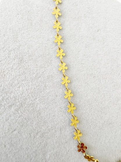 Reversible Daisy Gold Bracelet