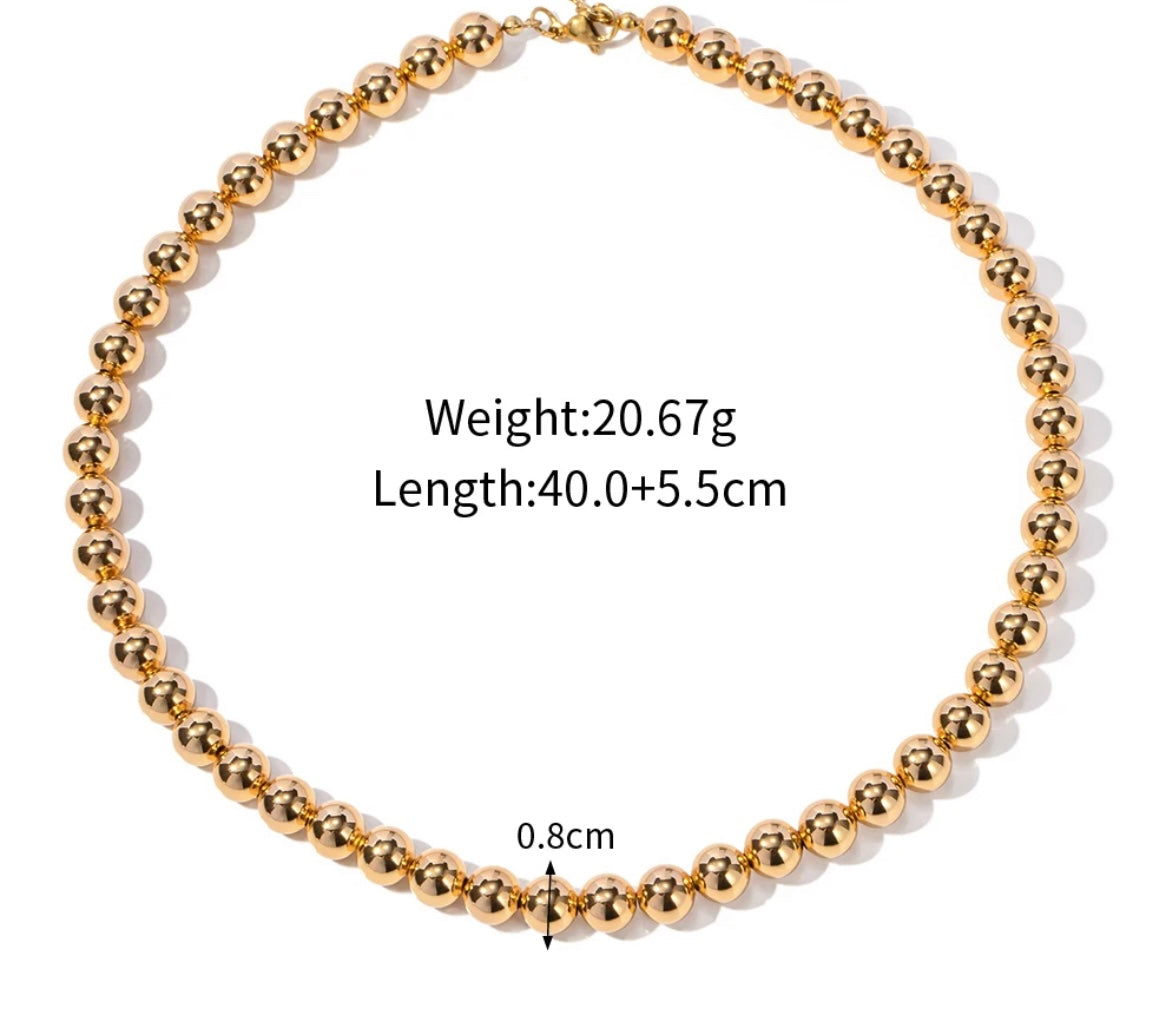 Golden Beads Necklace