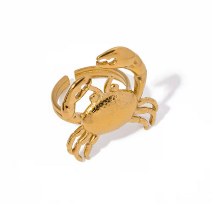 Crab Gold Ring