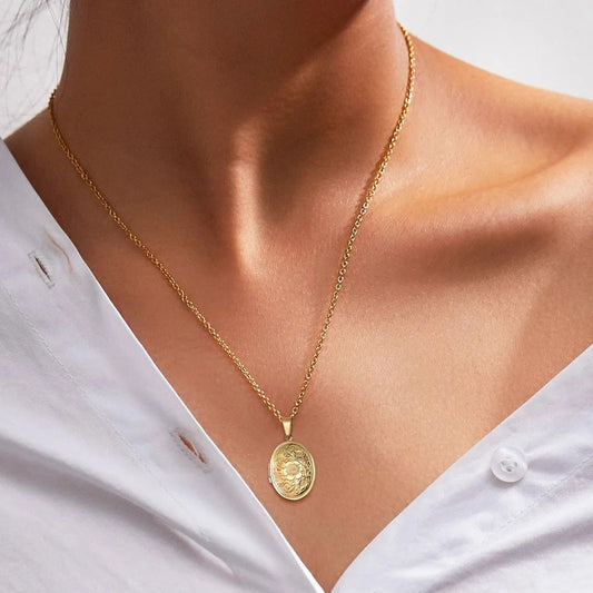 Quintessence Oval Locket Necklace