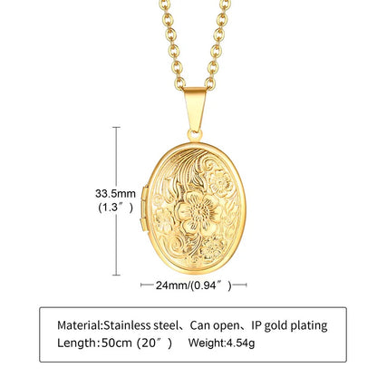 Quintessence Oval Locket Necklace