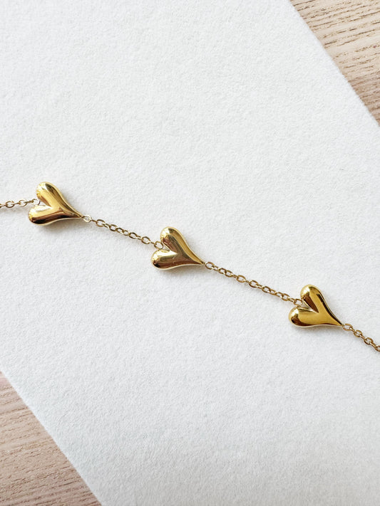 Heart Charms Bracelet