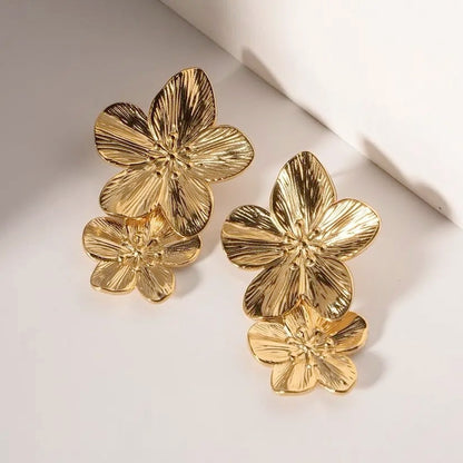 Bloom Drop Gold / Silver Earrings