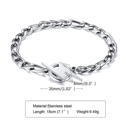 Bolt Silver Bracelet