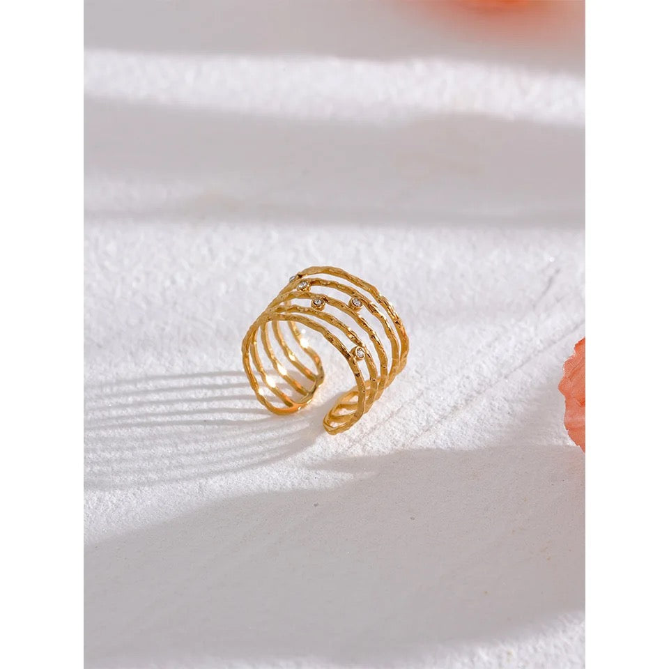 Hollow Collection Gold Ring