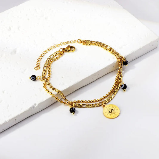 Marilag Double Layer Evil Eye Bracelet