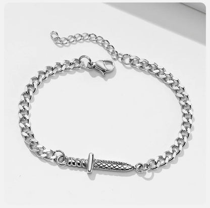 Dagger Silver Bracelet