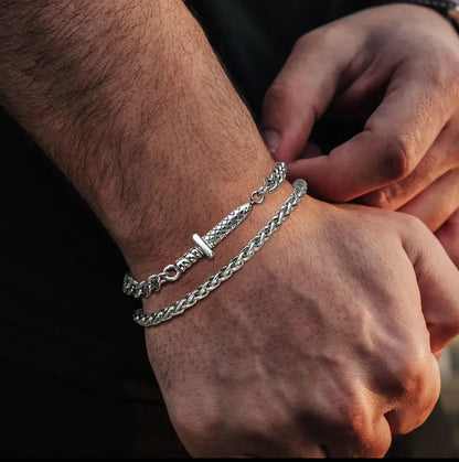 Dagger Silver Bracelet